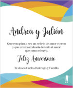 Tarjeta personalizada Aniversario