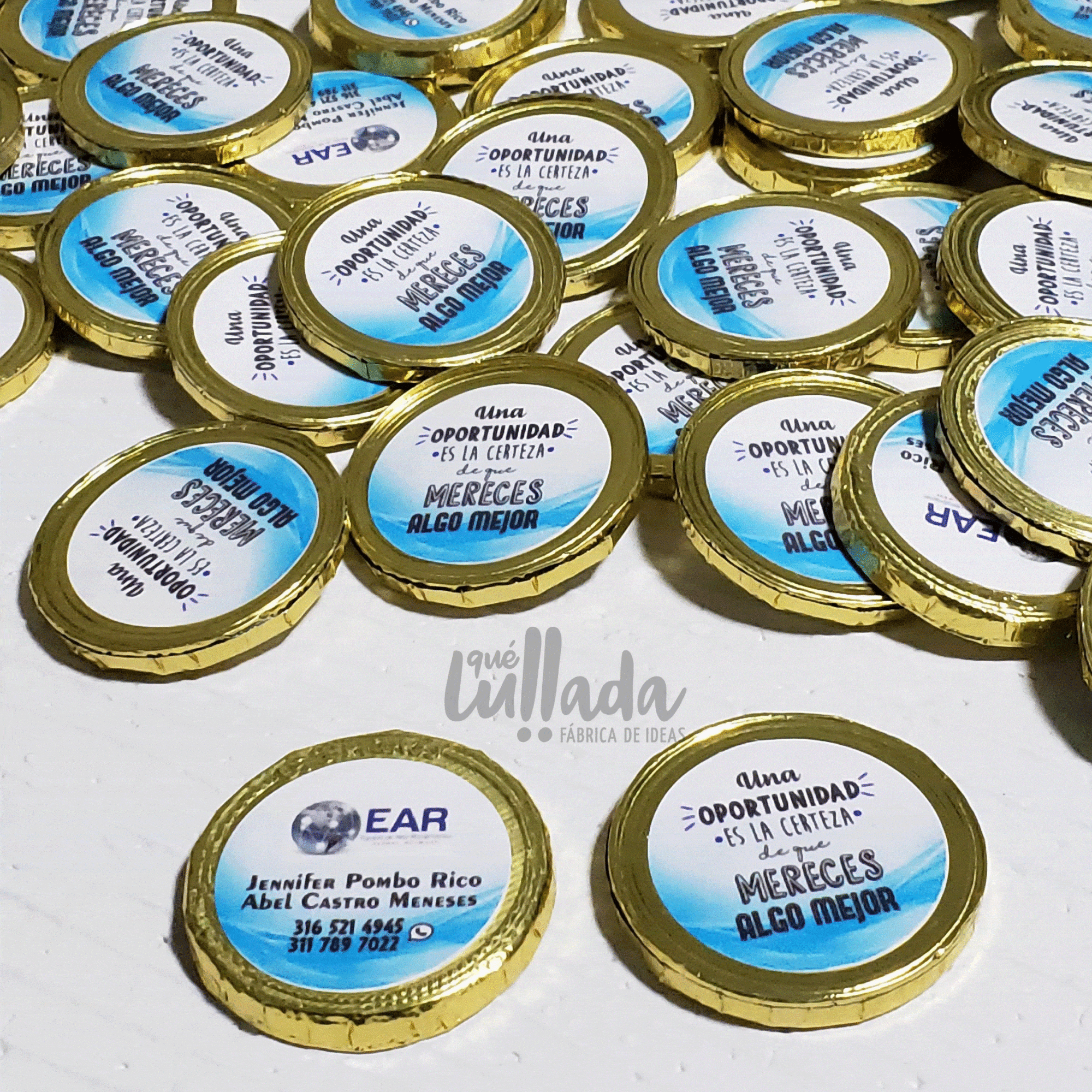 MONEDAS DE CHOCOLATE