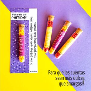 tubos de dulce contador