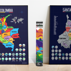 mapa de colombia y mapa de santander para raspar