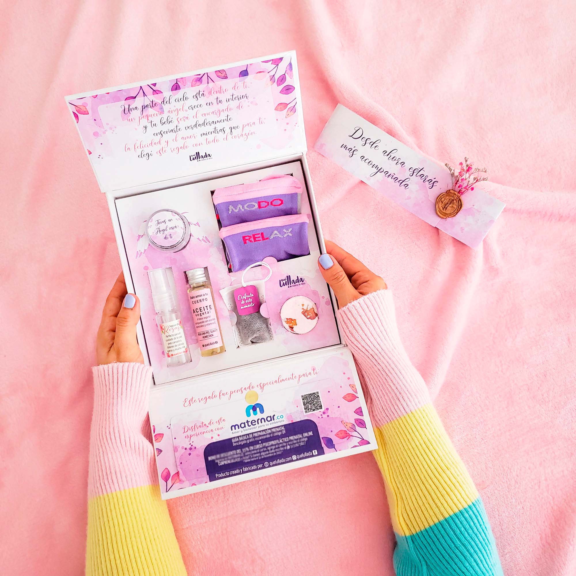 caja-para-embarazada kit de regalo para mujer embarazada