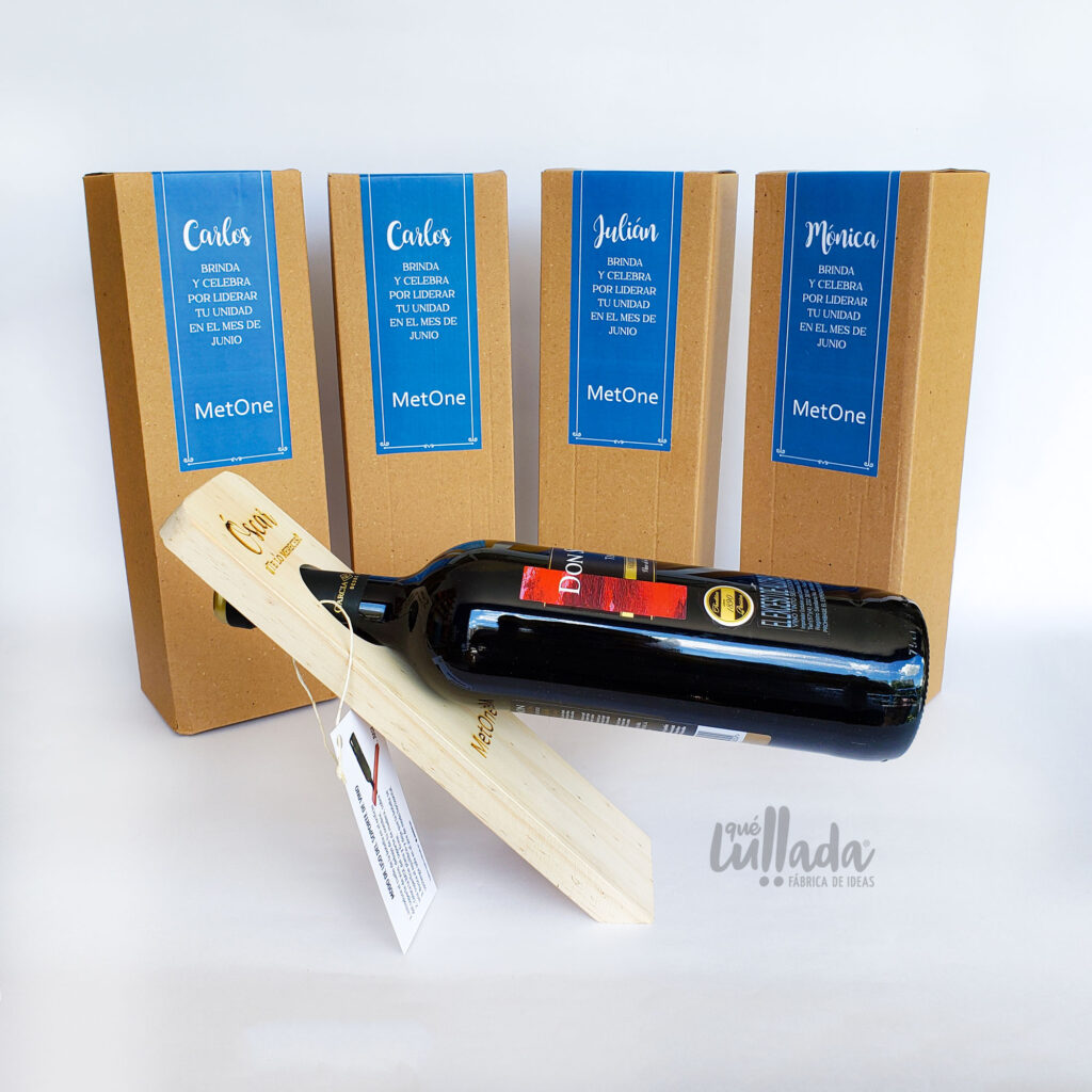 Soporte de vino personalizado