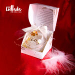 bola navidad pluma caja