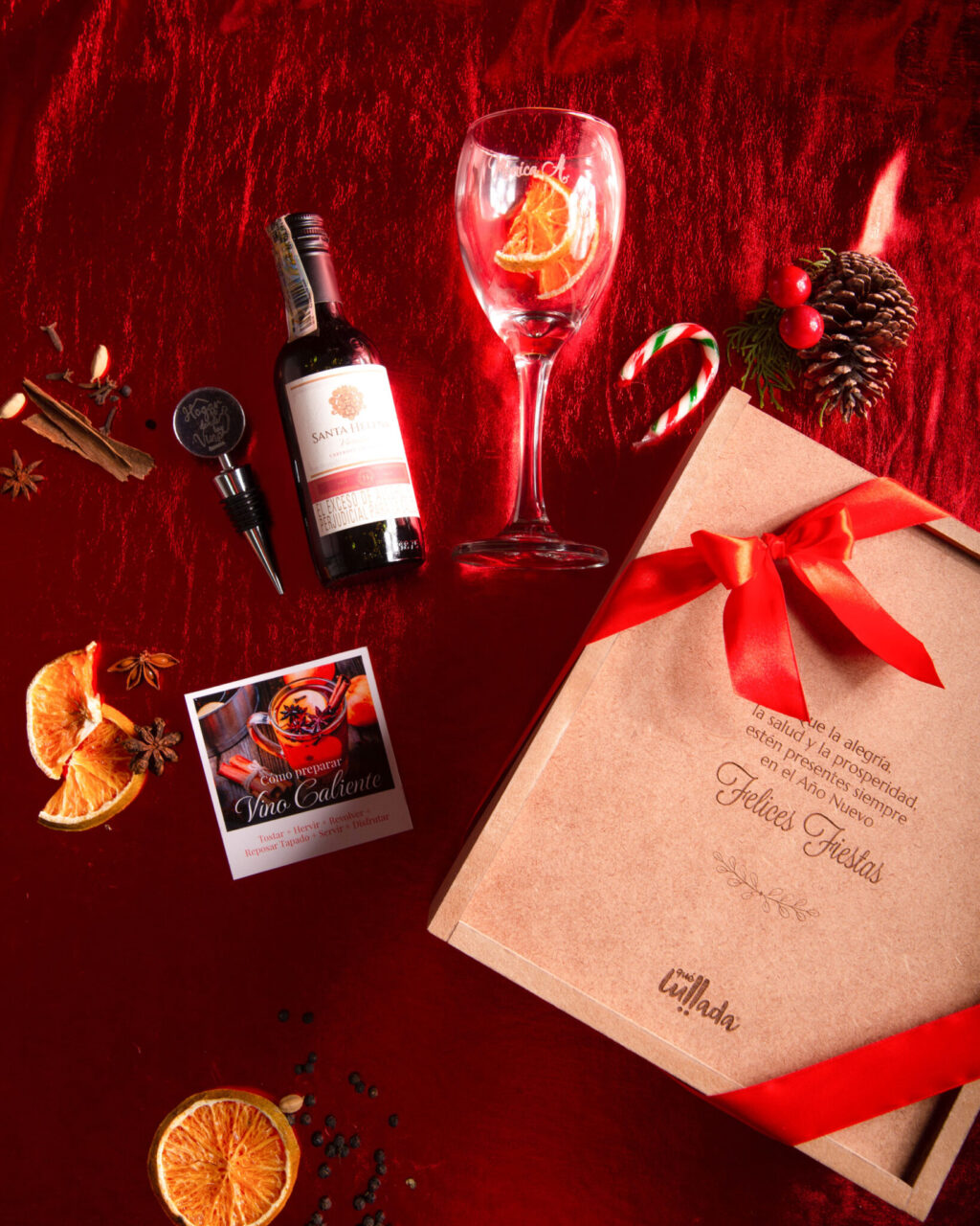 kit de vino caliente con tapon partes